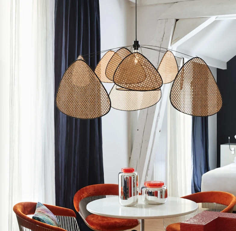 Market Set Suspension En Cannage D110xh45cm Naturel - Screen 4 Market Set Suspension En Cannage D110xh45cm Naturel - Screen – Image 4