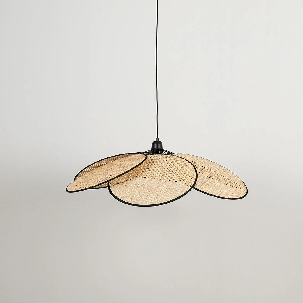 Opjet Suspension En Cannage D57cm Naturel Ganse Noir - Evasion 2 Opjet Suspension En Cannage D57cm Naturel Ganse Noir - Evasion – Image 2