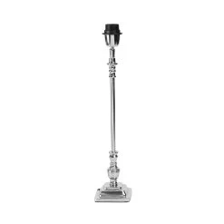 Côté Table Pied De Lampe En Aluminium Gris Et Argent - Attaleia