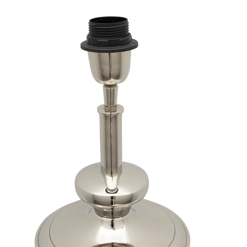 Côté Table Pied Lampe Chaveny Naturel Et Argenté H42cm En Aluminium Et Manguier 4 Côté Table Pied Lampe Chaveny Naturel Et Argenté H42cm En Aluminium Et Manguier – Image 4