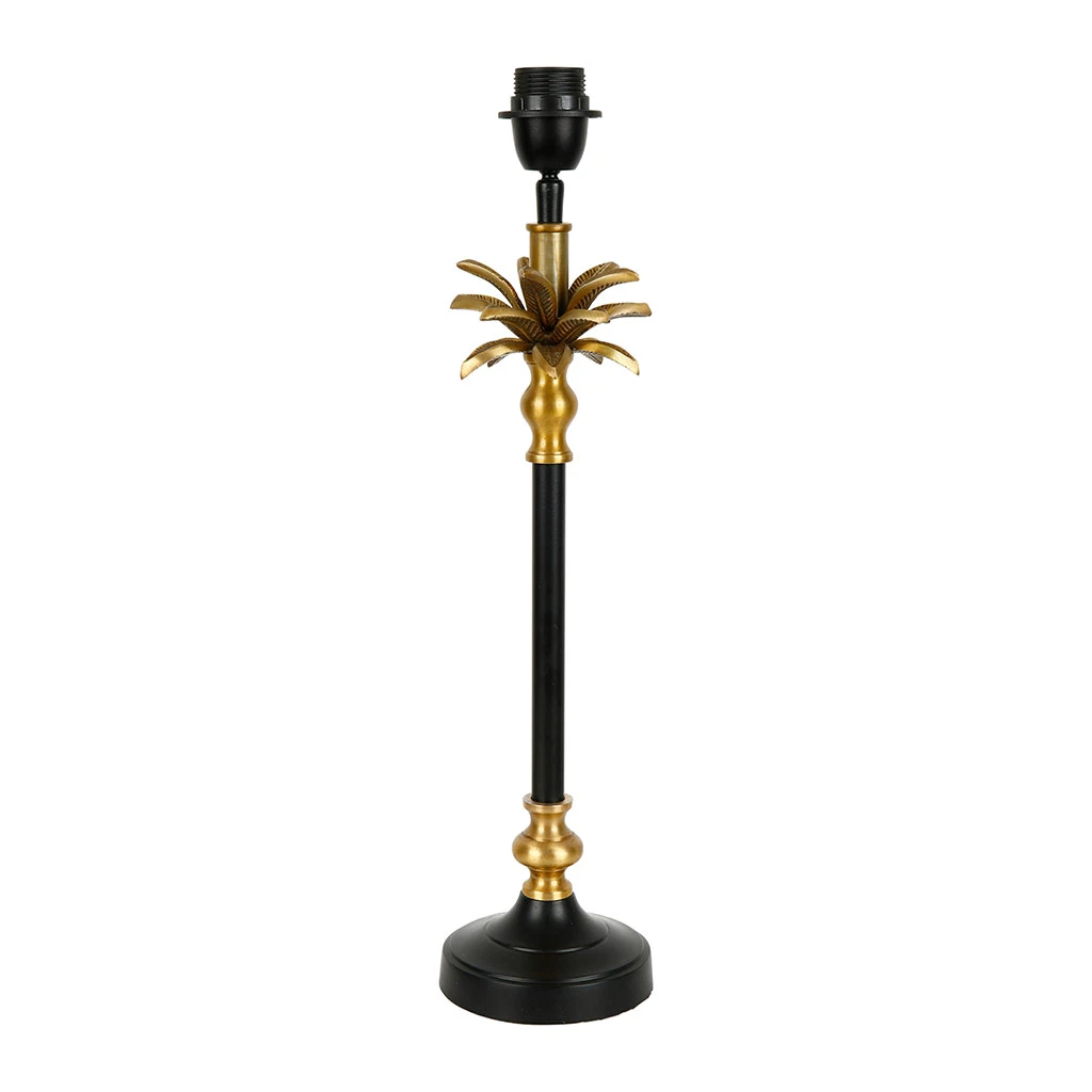 Côté Table Pied De Lampe En Fer H52cm Noir Et Bronze - Labech 1 Côté Table Pied De Lampe En Fer H52cm Noir Et Bronze - Labech