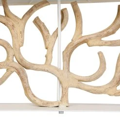 Côté Table Lampe En Bois De Vigne Et Lin Blanc H59cm - Coral -Market Set Shop 37640 DET04 WEB