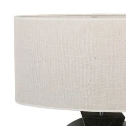 Côté Table Lampe En Céramique Et Lin H35cm Noir Et Naturel - Eissalet 7 Côté Table Lampe En Céramique Et Lin H35cm Noir Et Naturel - Eissalet -Market Set Shop 37922 DET02 WEB