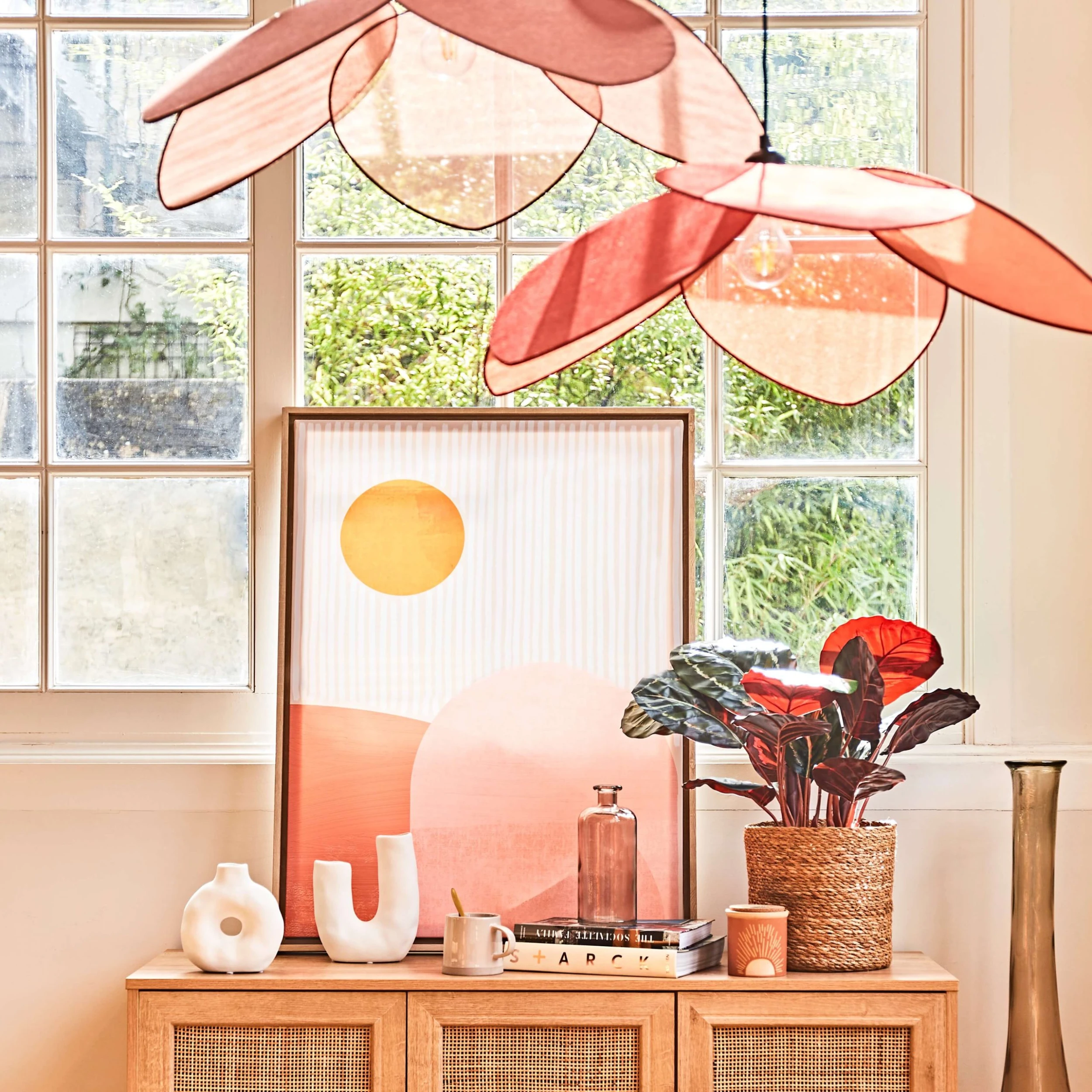 SEMA DESIGN Suspension En Lin Japandi D70cm Terracotta 5 SEMA DESIGN Suspension En Lin Japandi D70cm Terracotta – Image 5