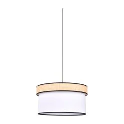 Corep Suspension En Raphia Et Coton D38cm Blanc - Cylindre