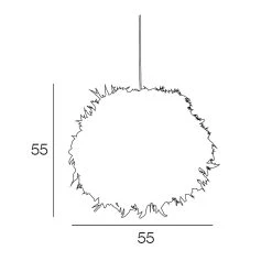 Corep Suspension Boule En Plumes Véritables Cousues Main -Market Set Shop 606655 FRN04 WEB