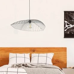 Corep Suspension En Métal Filaire D80cm Noir - Leaf -Market Set Shop 606673 FRN04 WEB