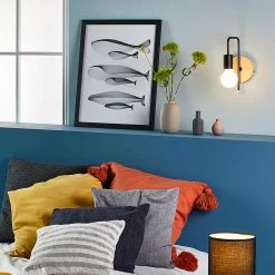 Corep Applique Base Ronde En Bois Naturel Et Métal Noir -Market Set Shop 606695 FRN03 WEB