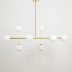 Opjet Suspension Edmond 10 Globes En Verre Opaline Doré 10 Opjet Suspension Edmond 10 Globes En Verre Opaline Doré -Market Set Shop 610316 SITU01 WEB