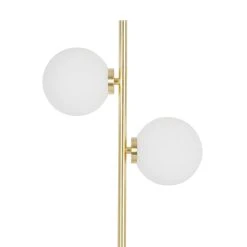 Opjet Lampe 2 Globes En Verre Opaline Doré - Edmond -Market Set Shop 612735 DET02 WEB