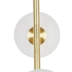 Opjet Lampe 2 Globes En Verre Opaline Doré - Edmond -Market Set Shop 612735 DET04 WEB