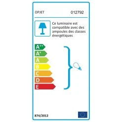 Opjet Lampe 2 Globes En Verre Opaline Doré - Edmond -Market Set Shop 612735 FRN02 WEB