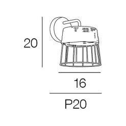 Corep Applique En Métal Et Rotin H20cm Noir - Indah -Market Set Shop 613465 FRN04 WEB