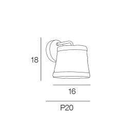 Corep Applique En Métal Naturel H18cm -Market Set Shop 613466 FRN04 WEB
