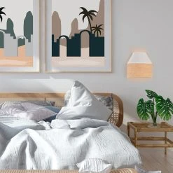 Corep Applique En Raphia H20cm Blanc - Menorca -Market Set Shop 613481 FRN05 WEB