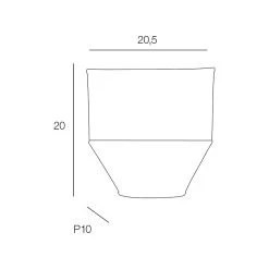 Corep Applique En Raphia H20cm Tomette - Menorca -Market Set Shop 613483 FRN06 WEB
