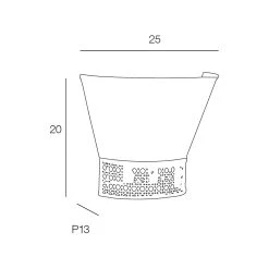 Corep Applique En Cannage H20cm Blanc - Pennsy -Market Set Shop 613485 FRN06 WEB