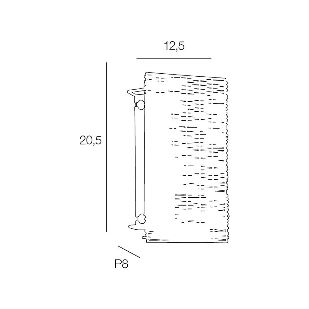 Corep Applique En Rotin Tresse H20.5cm Naturel - Tijuana 4 Corep Applique En Rotin Tresse H20.5cm Naturel - Tijuana – Image 4