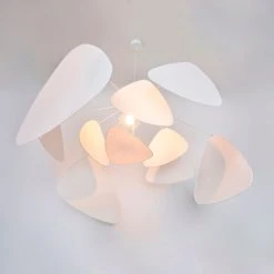 Market Set Suspension En Métal Et Papier D110cm Blanc - Screen Murano -Market Set Shop 620334 FRN02 WEB