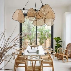 Market Set Suspension Screen Cannage Naturel (d150xh90cm) -Market Set Shop 620338 FRN04 WEB