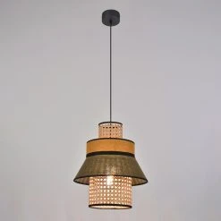 Market Set Suspension Singapour Kaki Et Curry H32cm 7 Market Set Suspension Singapour Kaki Et Curry H32cm -Market Set Shop 620371 FRN02 WEB