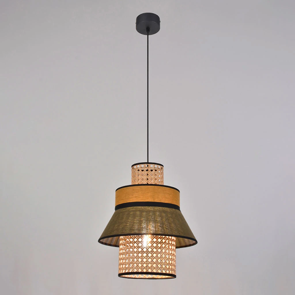 Market Set Suspension Singapour Kaki Et Curry H32cm 3 Market Set Suspension Singapour Kaki Et Curry H32cm – Image 3