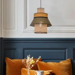 Market Set Suspension Singapour Kaki Et Curry H32cm 9 Market Set Suspension Singapour Kaki Et Curry H32cm -Market Set Shop 620371 FRN04 WEB