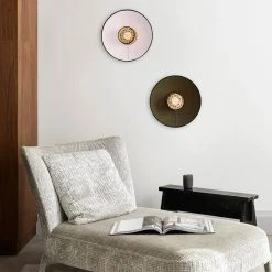 Market Set Applique En Cannage Et Lin H40cm Anthracite - Singapour -Market Set Shop 620392 FRN04 WEB