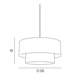 Corep Suspension En Raphia Et Velours D58cm Moutarde - Boheme -Market Set Shop 621005 FRN03 WEB