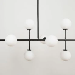 Opjet Suspension Edmond 10 Globes En Verre Opaline Noir -Market Set Shop 622000 SITU03 WEB