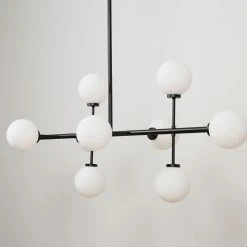 Opjet Suspension Edmond 10 Globes En Verre Opaline Noir -Market Set Shop 622000 SITU05 WEB