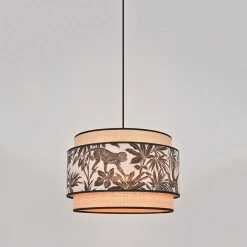 Corep Suspension En Coton Et Raphia D38cm Naturel Et Noir - Milo -Market Set Shop 622492 FRN02 WEB