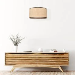 Corep Suspension En Raphia D38cm Naturel - Cylindre -Market Set Shop 622493 FRN04 WEB