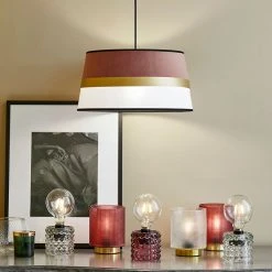 Corep Suspension Velvet En Coton Et Velours Rose D38cm -Market Set Shop 622497 FRN04 WEB