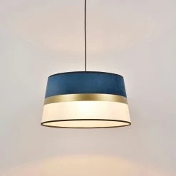 Corep Suspension En Coton Et Velours D38cm Marine - Velvet -Market Set Shop 622498 FRN02 WEB