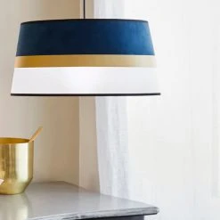 Corep Suspension En Coton Et Velours D38cm Marine - Velvet -Market Set Shop 622498 FRN04 WEB