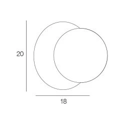 Corep Applique En Metal Doré Et Verre Laiton D18cm Blanc - Manor -Market Set Shop 622503 FRN03 WEB