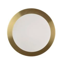 Corep Applique En Metal Doré Et Verre Laiton D18cm Blanc - Manor -Market Set Shop 622503 FRN06 WEB