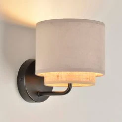 Corep Applique Boheme En Metal Et Velours H17cm Sable -Market Set Shop 622526 FRN02 WEB