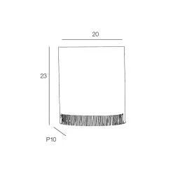 Corep Applique En Metal Et Raphia H23cm Naturel - Ibiza -Market Set Shop 622529 FRN03 WEB