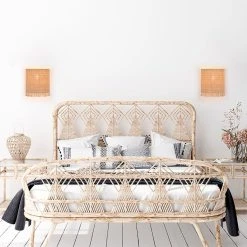 Corep Applique En Metal Et Raphia H23cm Naturel - Ibiza -Market Set Shop 622529 FRN04 WEB