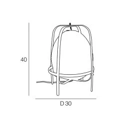Corep Lampe En Papier Et Bambou H40cm Blanc - Akemi -Market Set Shop 622531 FRN03 WEB