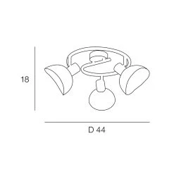 Corep Plafonnier 3 Lumières En Metal H18cm Mat Noir - Iris 6 Corep Plafonnier 3 Lumières En Metal H18cm Mat Noir - Iris -Market Set Shop 622559 FRN03 WEB