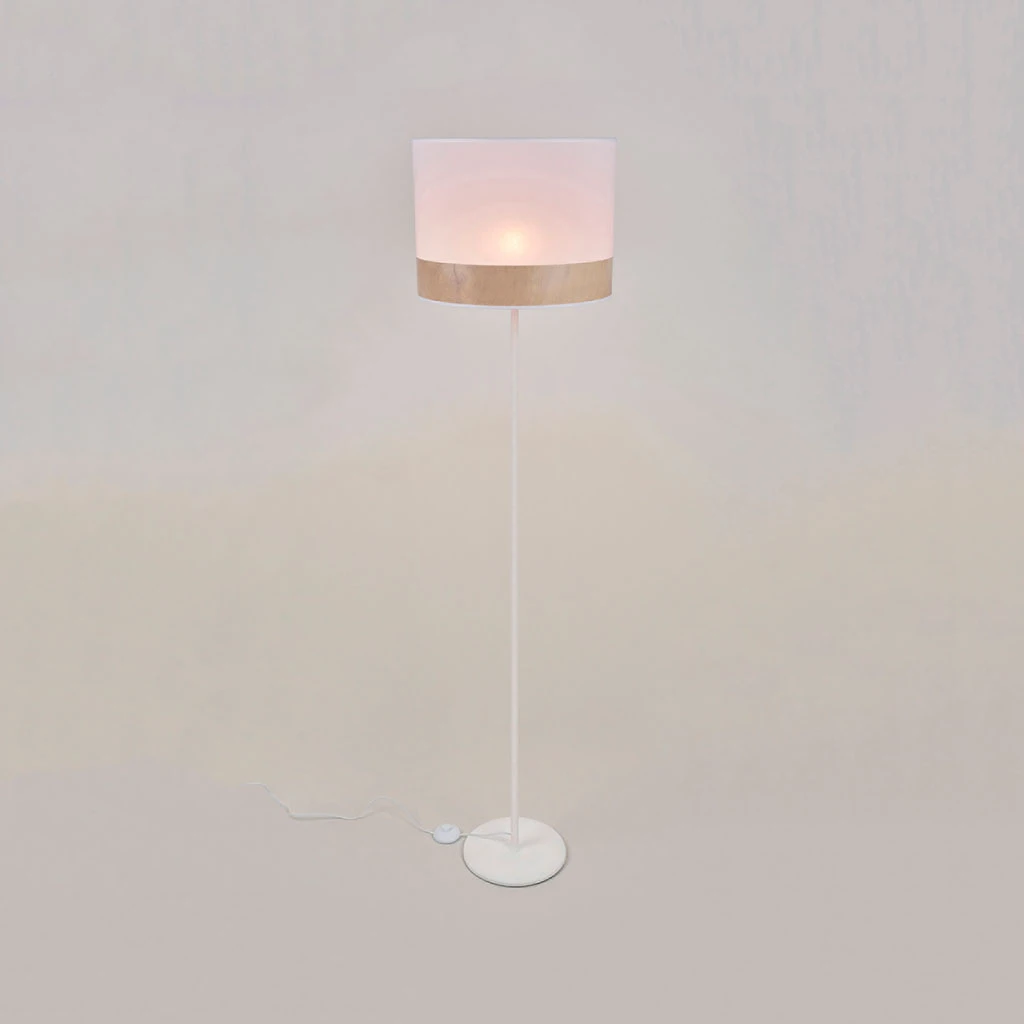 Corep Lampadaire En Metal Et Coton H171cm Blanc - Raito 3 Corep Lampadaire En Metal Et Coton H171cm Blanc - Raito – Image 3