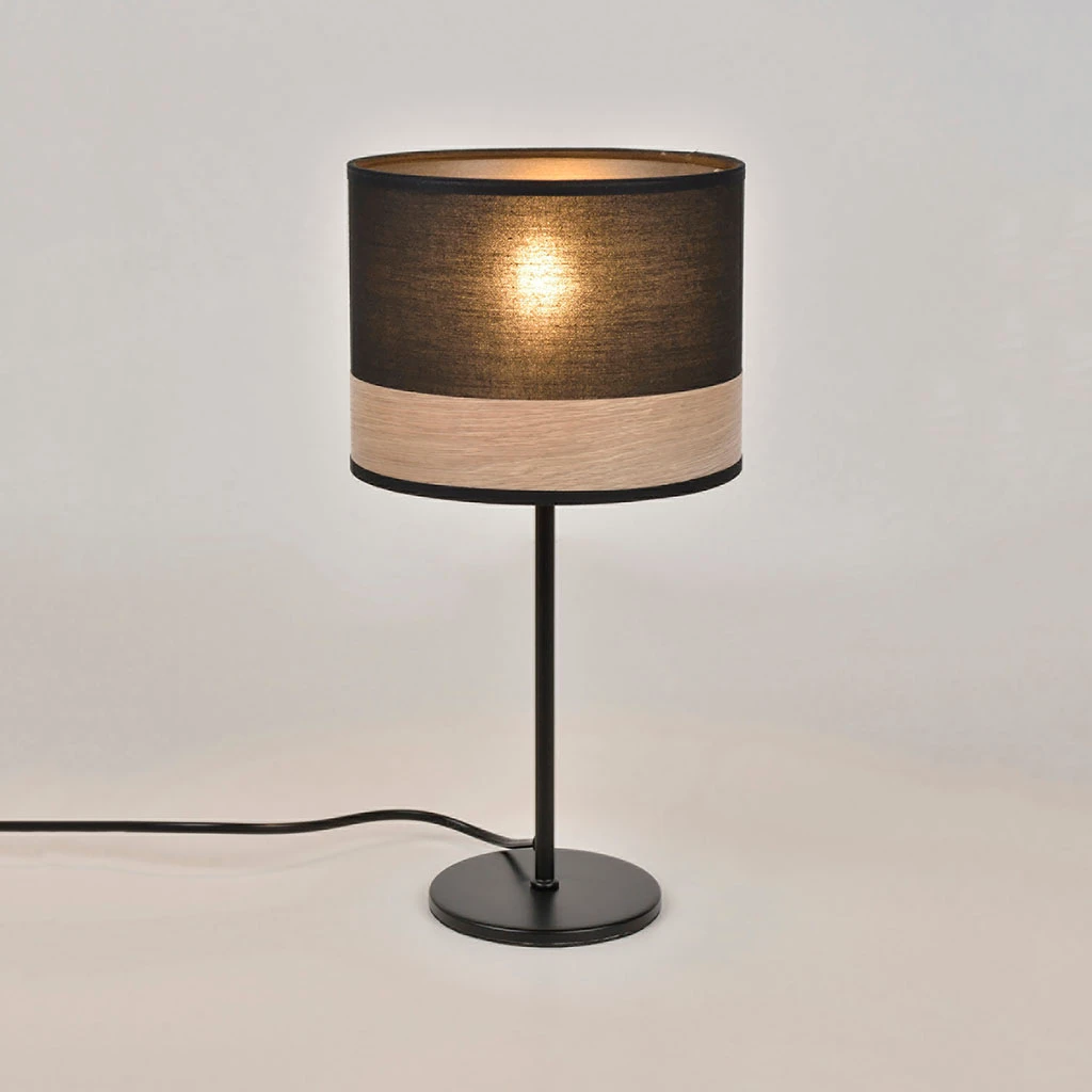 Corep Lampe En Métal Et Coton H36cm Noir - Raito 3 Corep Lampe En Métal Et Coton H36cm Noir - Raito – Image 3