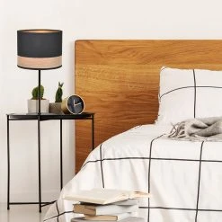 Corep Lampe En Métal Et Coton H36cm Noir - Raito 10 Corep Lampe En Métal Et Coton H36cm Noir - Raito -Market Set Shop 622576 FRN04 WEB