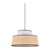 Corep Suspension En Coton Et Raphia D38cm Blanc - Mallorca