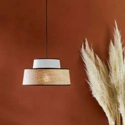 Corep Suspension En Coton Et Raphia D38cm Blanc - Mallorca -Market Set Shop 622587 FRN04 WEB