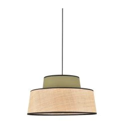 Corep Suspension En Coton Et Raphia D38cm Kaki - Mallorca