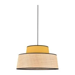 Corep Suspension En Coton Et Raphia D38cm Moutarde - Mallorca